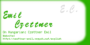 emil czettner business card